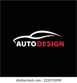 Car logo simple line design template vector inspiration