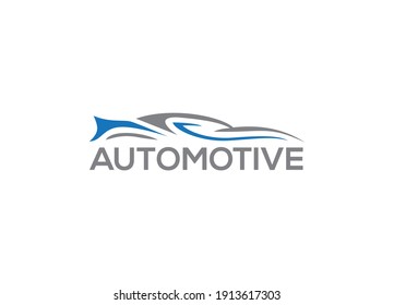 Car logo in simple line graphic design  vector editable icon template