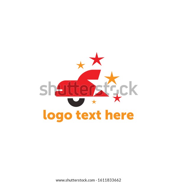 Car Logo with stars.
Vector illustration