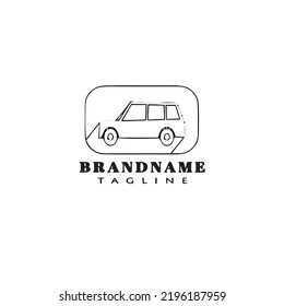 car logo style icon design template black modern isolated vector illustration