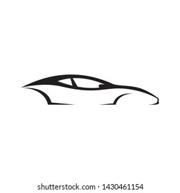 Car Logo Template Abstract Car Silhouette Stock Vector (Royalty Free ...