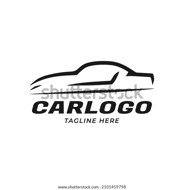 Car Logo Template Black and\
White