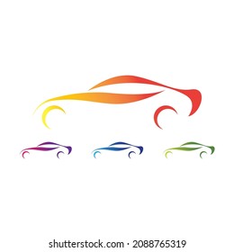 Car logo template vector icon design