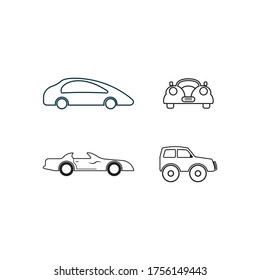 plantilla de ilustración de diseño de vector de logotipo de coche