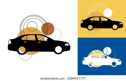 Car logo vector design illustration. Brand identity emblem