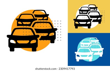 Ilustración de diseño vectorial del logotipo del automóvil. emblema de identidad de marca