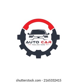 Diseño moderno del logotipo del logotipo del vehículo vectorial, del coche y del equipo