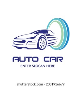 símbolo del icono vectorial del logotipo del coche, Ilustración vectorial, 