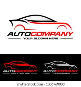 Sports Car Vector Logo Sets Red Stock Vector (Royalty Free) 1165605676