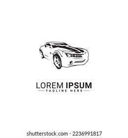 Diseño de la ilustración del vector del logotipo del automóvil 