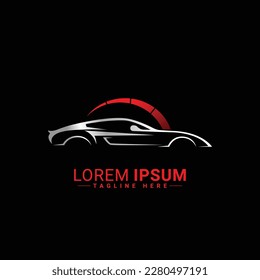 Diseño de la ilustración del vector del logotipo del automóvil  