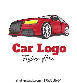 Car logo vector illustration with dummy text on white background.