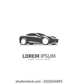 Car Logo Vector Illustration icon design silhouette isolated on white background.