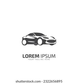 Diseño del icono Ilustración de vectores con logotipo de coches en fondo blanco.