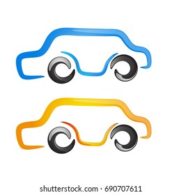 Car Logo Vector Illustration. Vector illustration isolated on white background