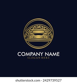 Ilustración vectorial del logotipo del coche con diseño moderno.