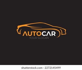 Car Logo Vector Illustration on black background