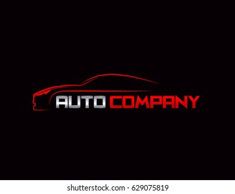 Car Logo Vector Illustration red and silver