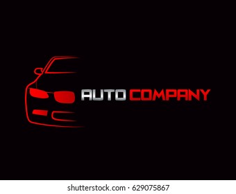Car Logo Vector Illustration red and silver