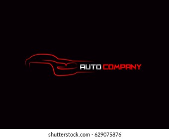 Car Logo Vector Illustration red and silver