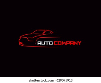 Car Logo Vector Illustration red and silver