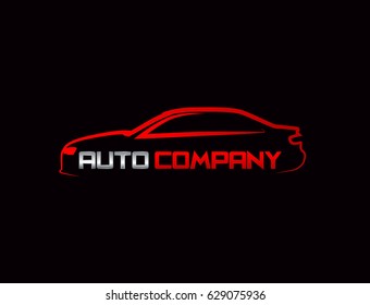 Car Logo Vector Illustration Red Silver Stock Vector (Royalty Free ...