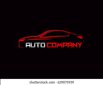 Car Logo Vector Illustration red and silver