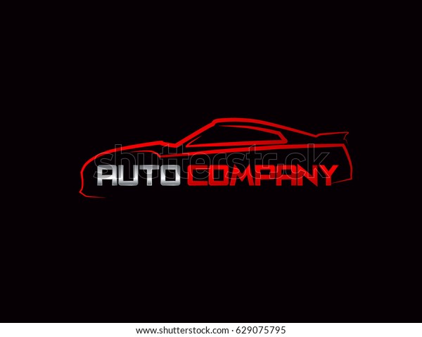 Car Logo Vector\
Illustration red and\
silver