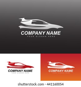Car Logo Vector Illustration . Silhouette of the car . Vector Illustration