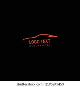 Ilustración del vector del logotipo del coche,diseño de coche abstracto