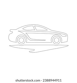Car logo vector line art design .eps 10