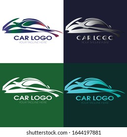 car logo vector template.silhouette car vector ...