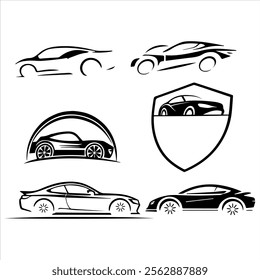 car logo vector white background