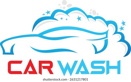 Car logo, car wash detailing logo, automotive logo. Sport vehicle vector illustration, sport vehicle icon