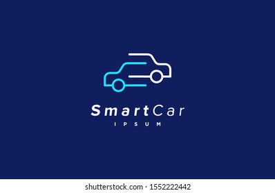 car logo for your icon design template. vector illustrator. line style