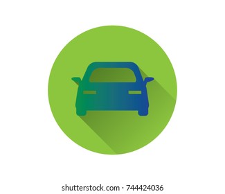 car long shadow icon