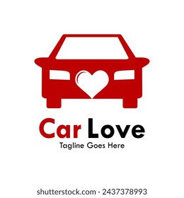 Ilustración de plantilla de logotipo de diseño de coche