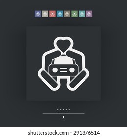 Car love icon