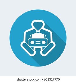 Car love icon