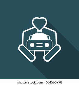 Car love icon