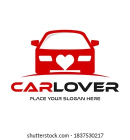 Car Lover Vector Logo Template. This Design Use Transportation Symbol. Suitable For Care.