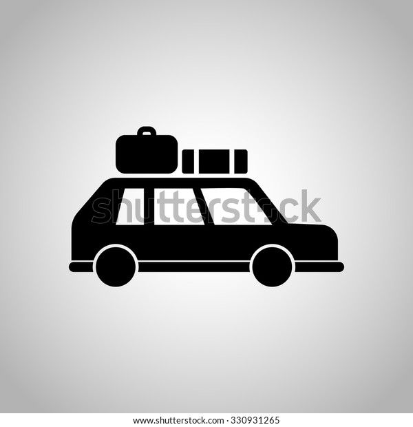Car with luggage\
icon