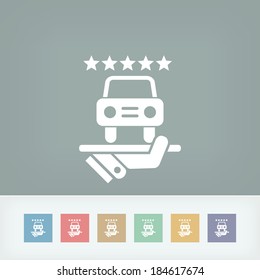 Car luxury services icon