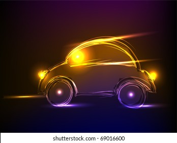 car "made of light" collection