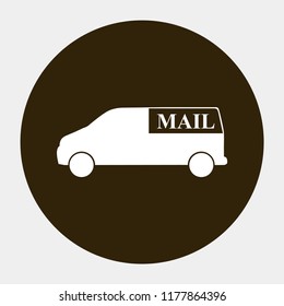 car mail vector icon eps10