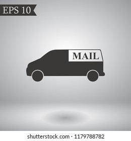 car mail vector icon eps10