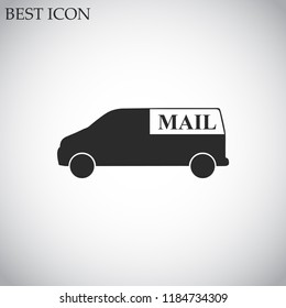 car mail vector icon eps10