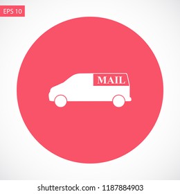 car mail vector icon eps10