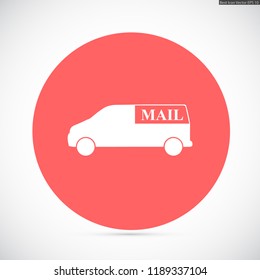 car mail vector icon eps10