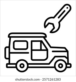 Car Maintenance Icon Element For Design